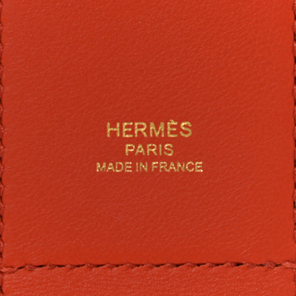 Hermes Swift Epsom Pocket Kelly Shoulder Strap Terre Battue Capucine 4 of 6