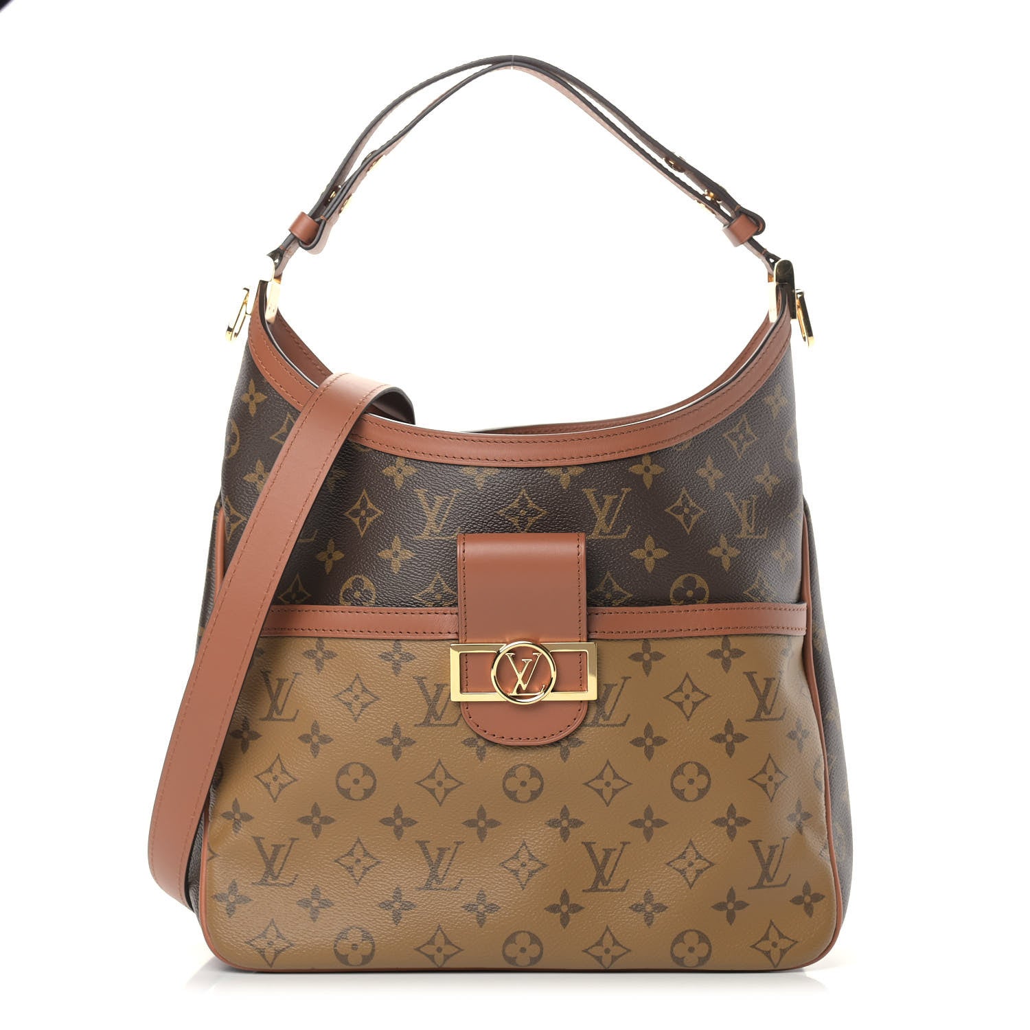 Louis Vuitton Reverse Monogram Dauphine Hobo MM 1 of 9