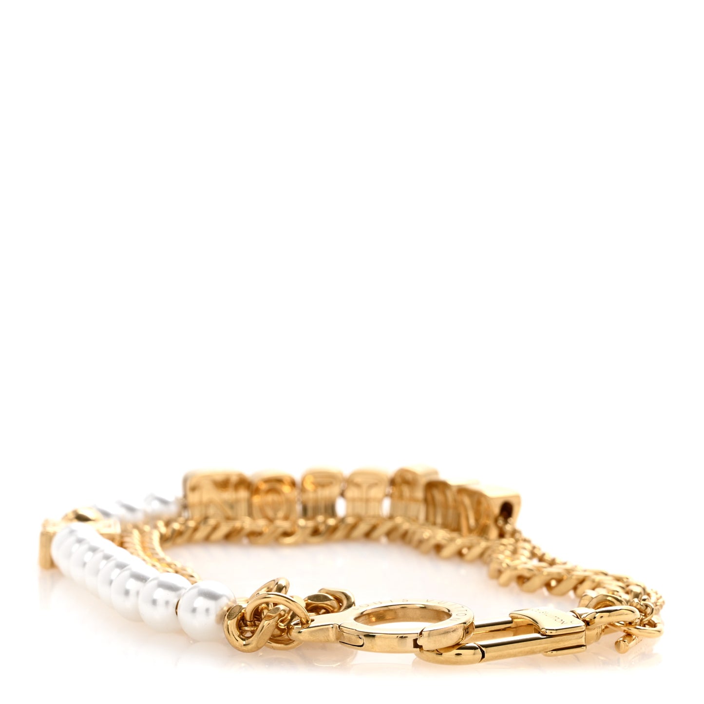 Metal Monogram Vuitton Belt Chain Gold Multicolor