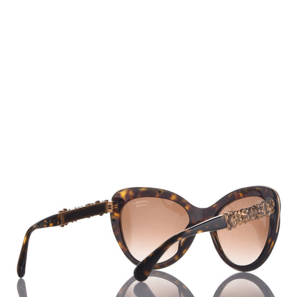 Chanel Bijou Cat Eye Sunglasses 5354 Tortoise 4 of 8