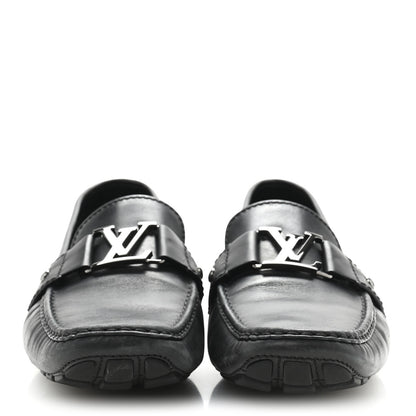 Louis Vuitton Calfskin Mens Monte Carlo Shoe Moccasin Loafers 11 Black 3 of 10