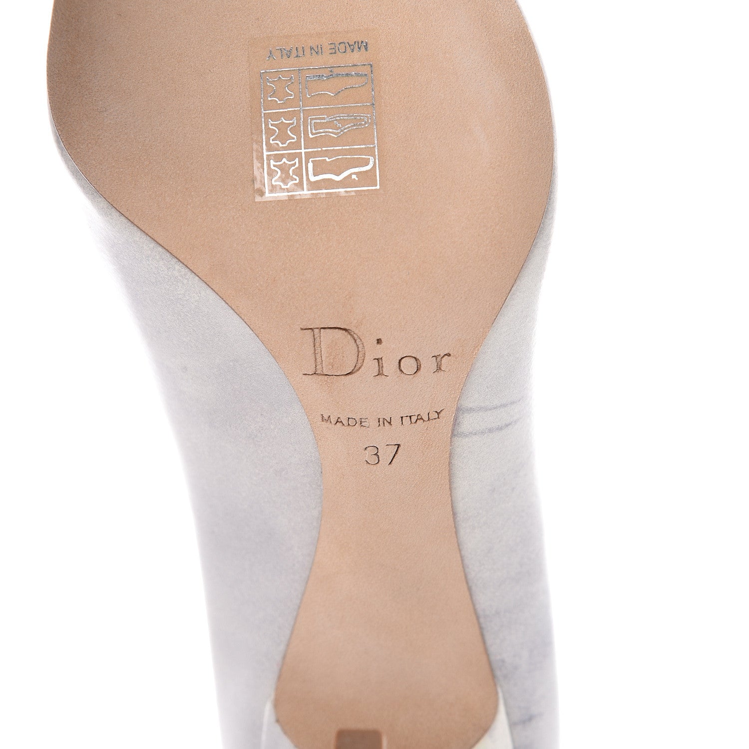 Christian Dior Patent Cherie Pointy Toe 100mm Pumps 37 Mist 8 of 14