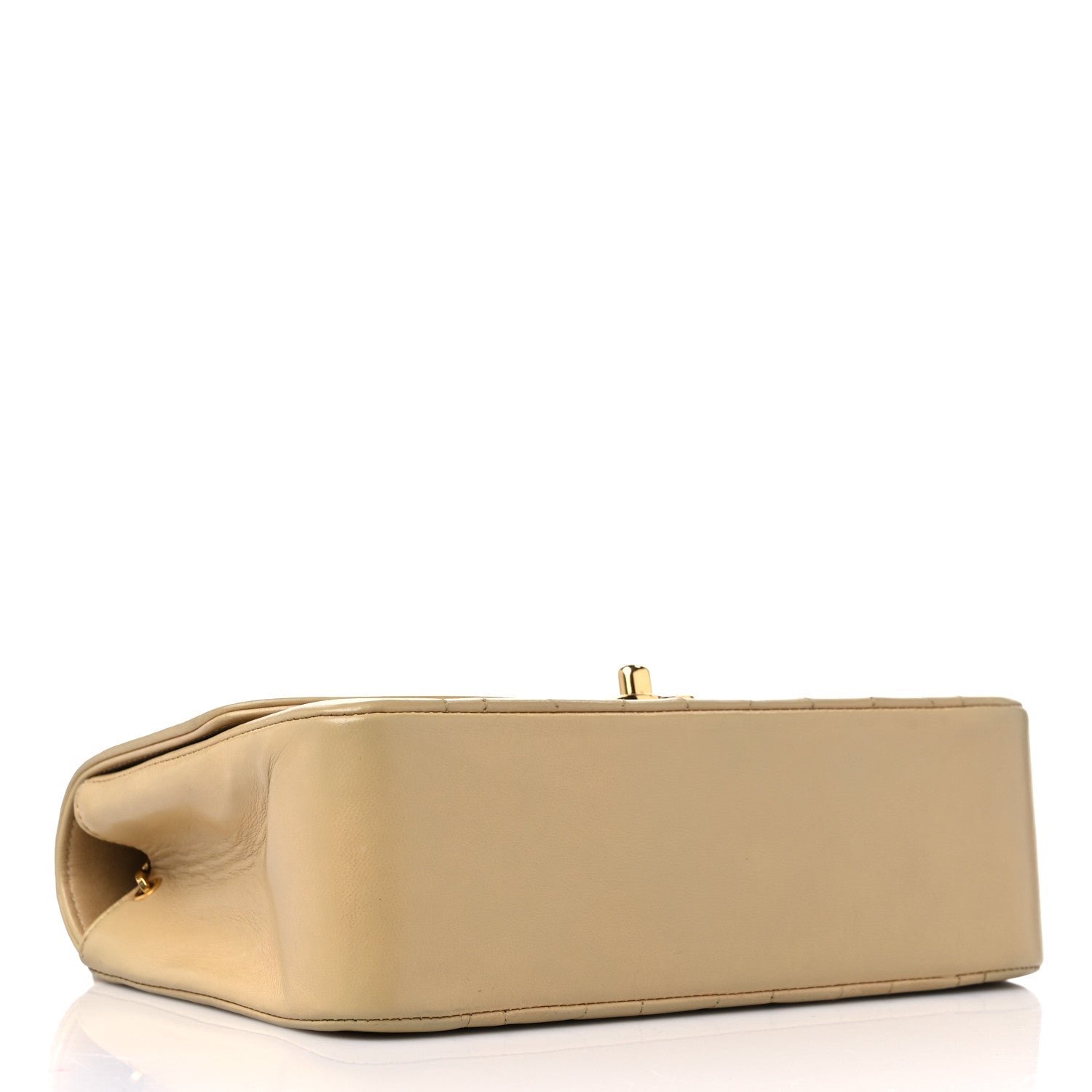 Chanel Lambskin Quilted Small Single Flap Beige 4 of 14