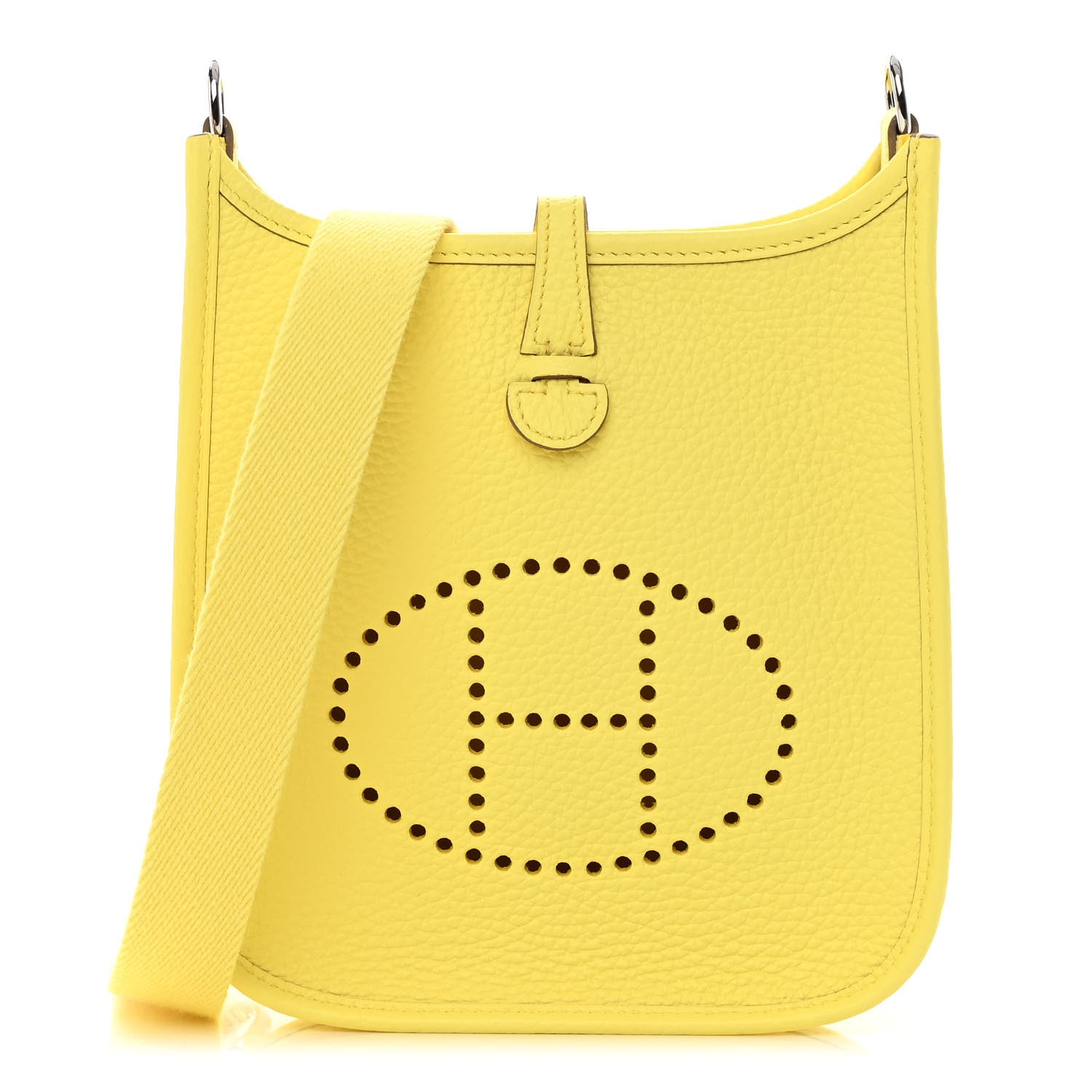 Hermes Taurillon Clemence Evelyne TPM Limoncello 1 of 12