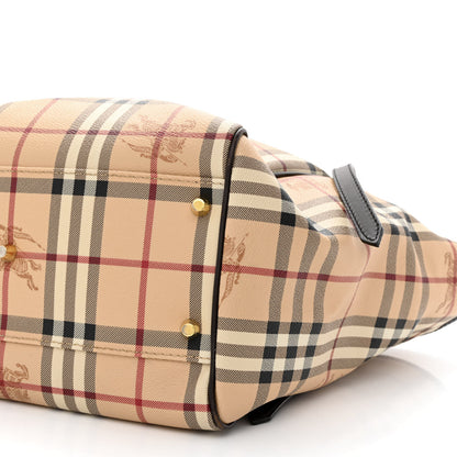 Burberry Haymarket Check Small Canterbury Tote Chocolate 10 of 12