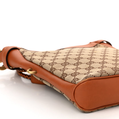 Gucci Monogram Braided Shoulder Bag Brown 9 of 11
