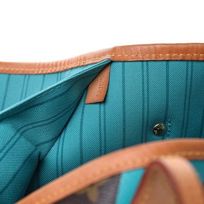 Louis Vuitton Monogram V Neverfull MM Turquoise 7 of 17