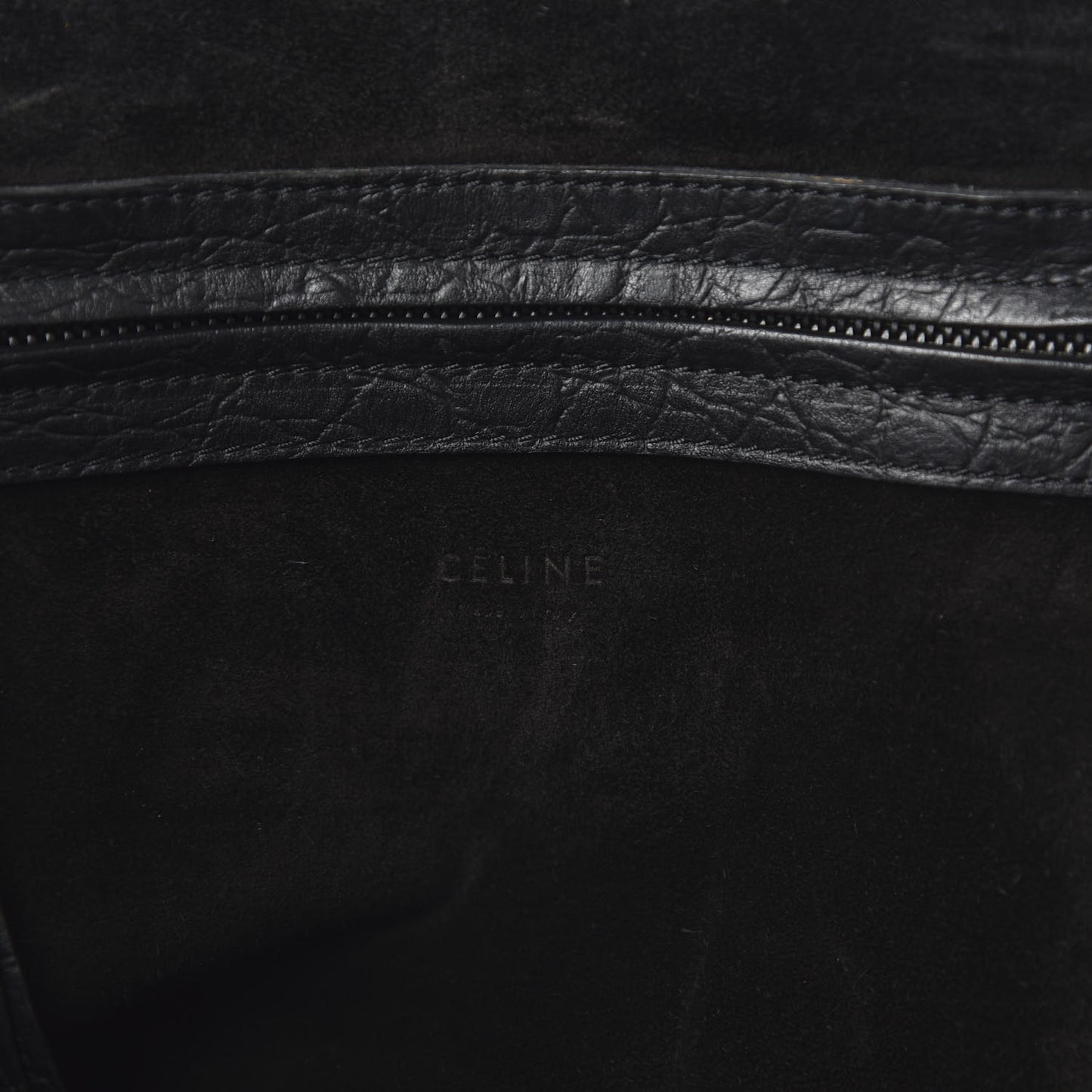 Crocodile Embossed Calfskin Medium Phantom Luggage Black