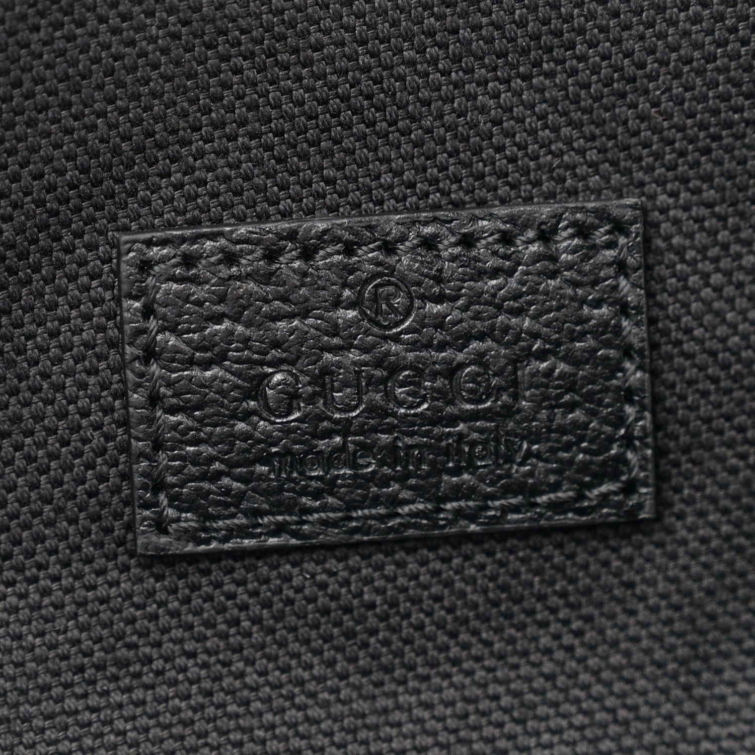 Gucci Monogram Jumbo GG Textured Dollar Calfskin Web Belt Bag Black 6 of 12