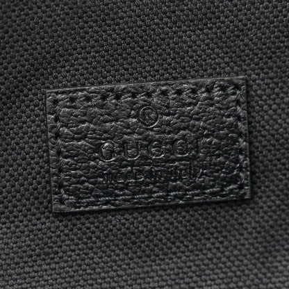 Gucci Monogram Jumbo GG Textured Dollar Calfskin Web Belt Bag Black 6 of 12