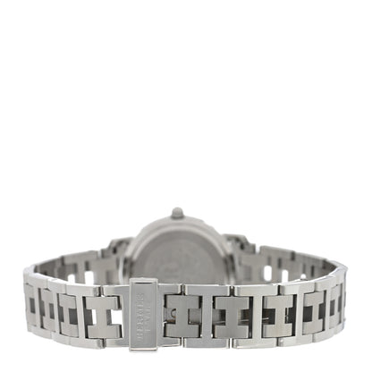 Hermes Stainless Steel 24mm Clipper Quartz Watch Black 3 of 4