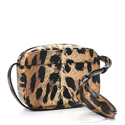 Balenciaga Calfskin Printed Leopard XS Everyday Camera Bag Beige White 3 of 8