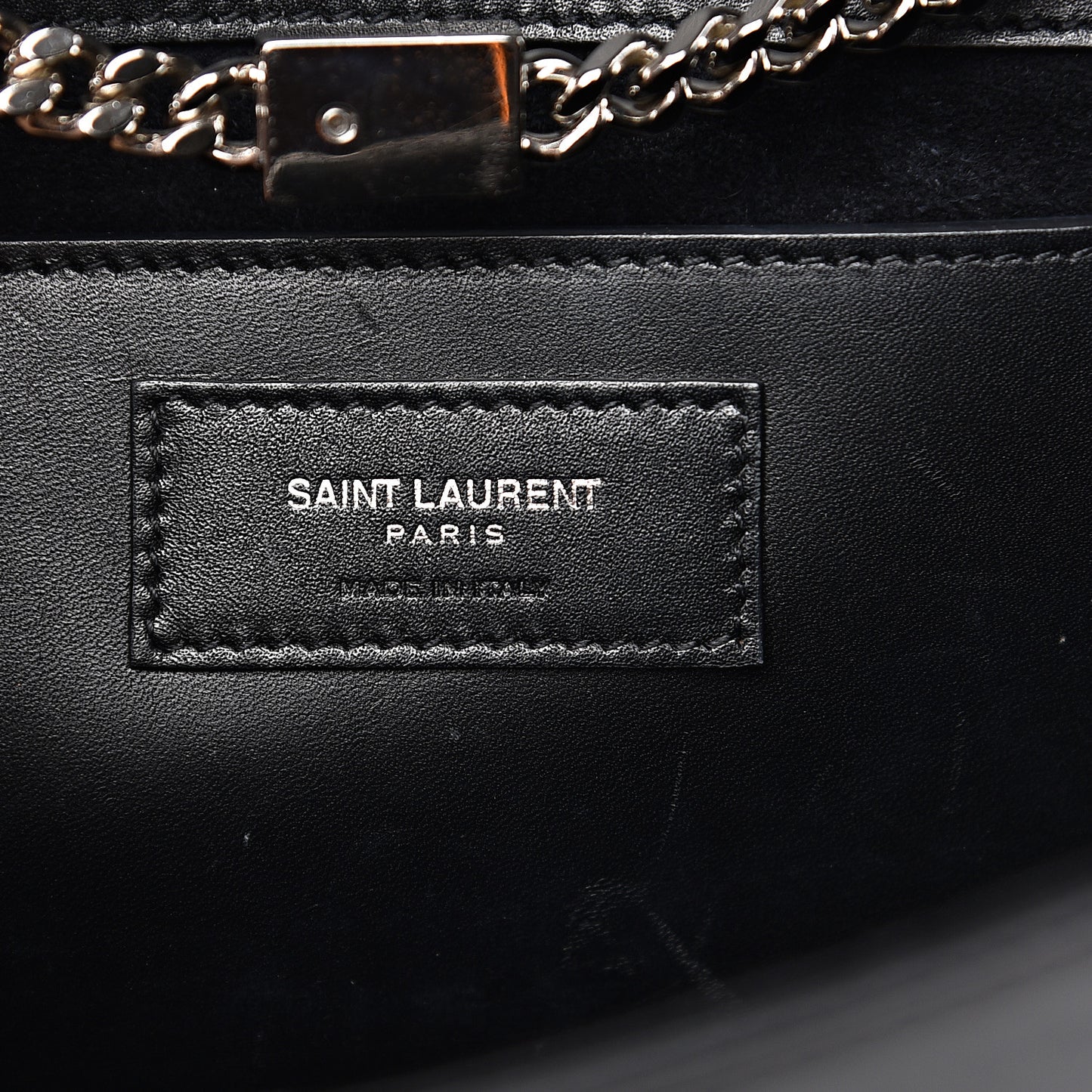 Smooth Calfskin Medium Classic Monogram Kate Tassel Satchel Black