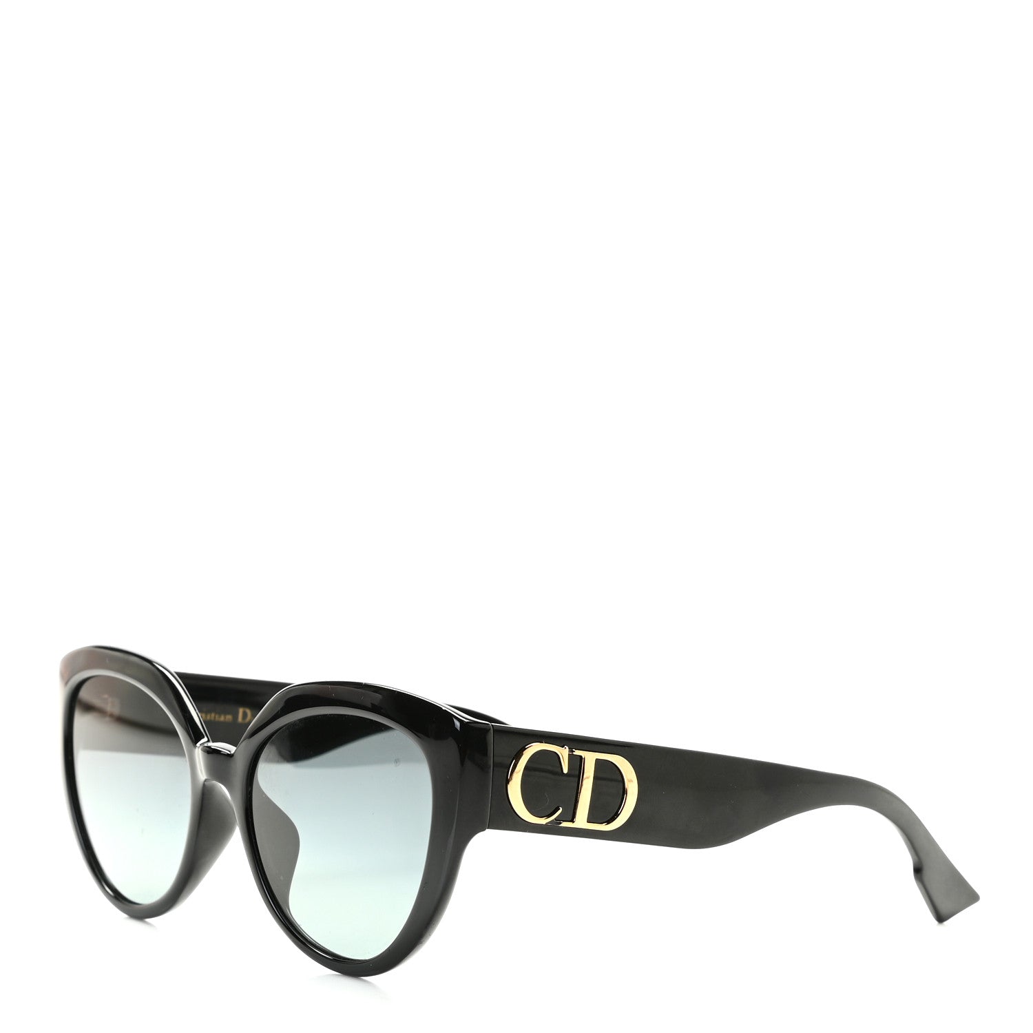 Christian Dior Acetate DDiorF Cat Eye Sunglasses Black 1 of 8