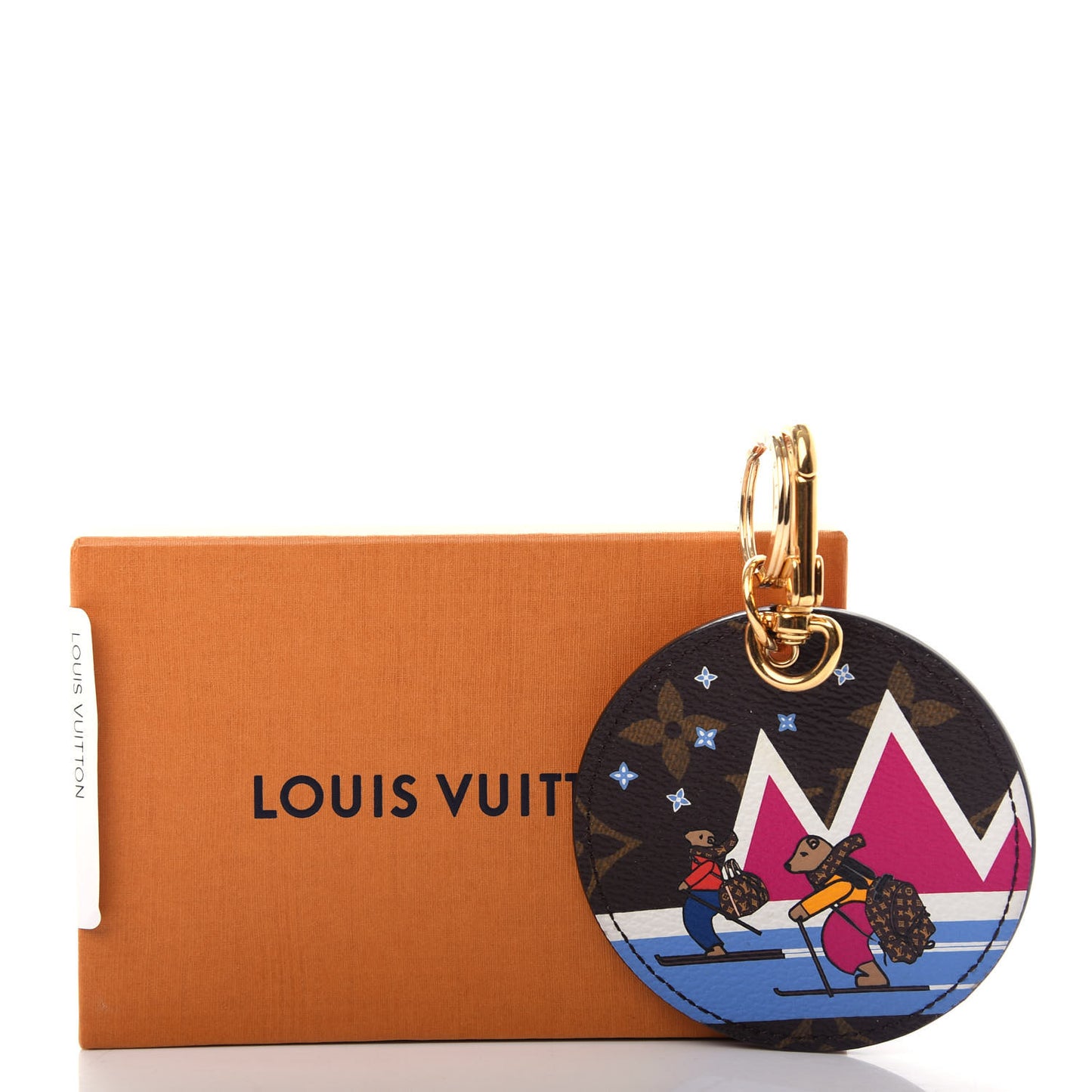 Monogram 2018 Christmas Animation Bears Bag Charm Key Ring