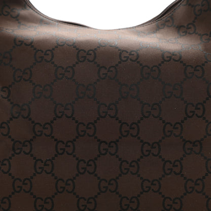 Gucci Nylon Monogram Hobo Dark Brown 8 of 8