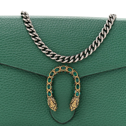 Gucci Calfskin Mini Dionysus Chain Wallet Emerald 10 of 12