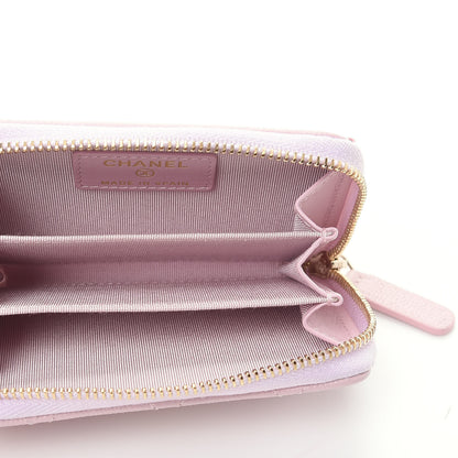 Chanel Caviar Quilted Zip Coin Purse Light Pink 5 of 8