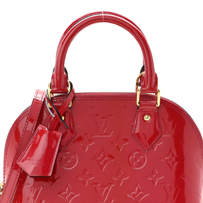 Louis Vuitton Vernis Alma BB Cherry 7 of 9