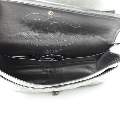 Chanel Metallic Aged Calfskin Quilted 2.55 Reissue 226 Flap Silver 5 of 11