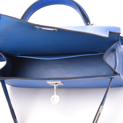 Hermes Epsom Mini Kelly Sellier 20 Bleu Zellige 5 of 8
