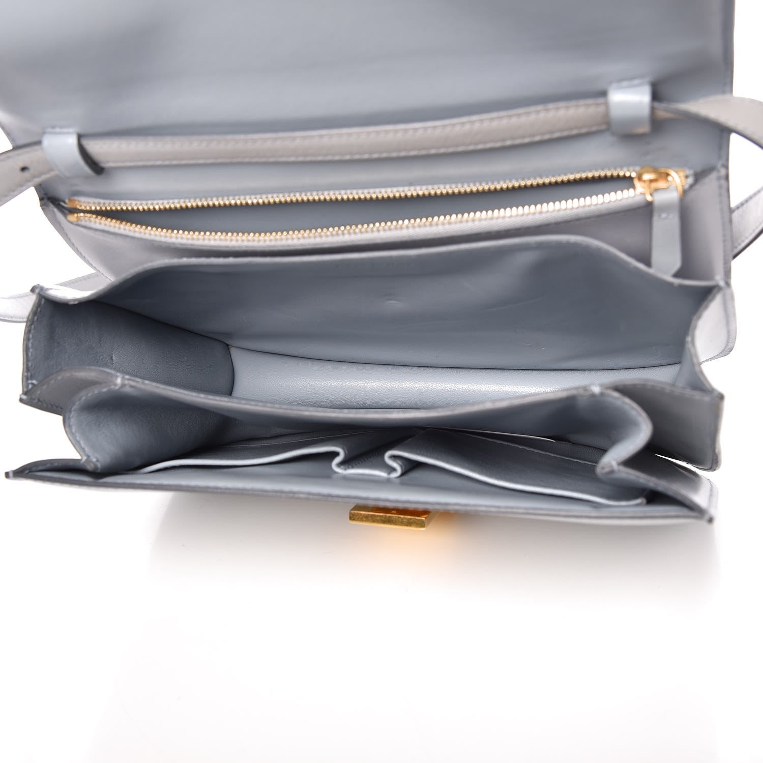Celine Box Calfskin Medium Classic Box Flap Bag Sky 6 of 8