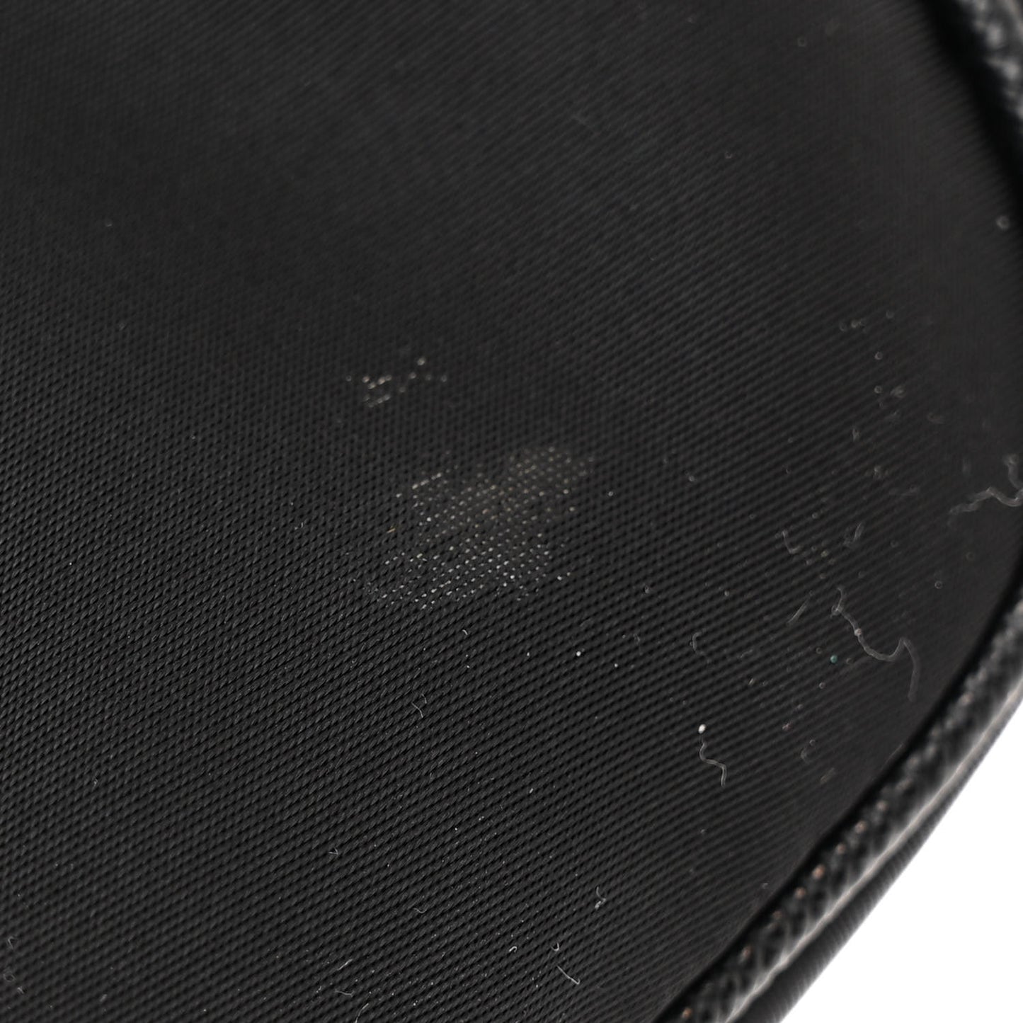 Re-Nylon Saffiano Double Pouch Shoulder Bag Black