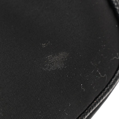 Prada Re-Nylon Saffiano Double Pouch Shoulder Bag Black 15 of 16
