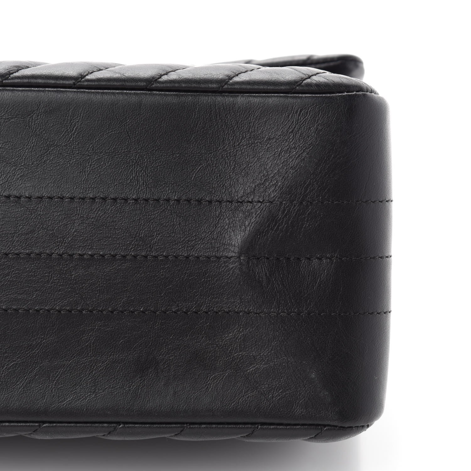 Chanel Aged Calfskin Chevron Quilted 2.55 Reissue 227 Flap So Black 9 of 12