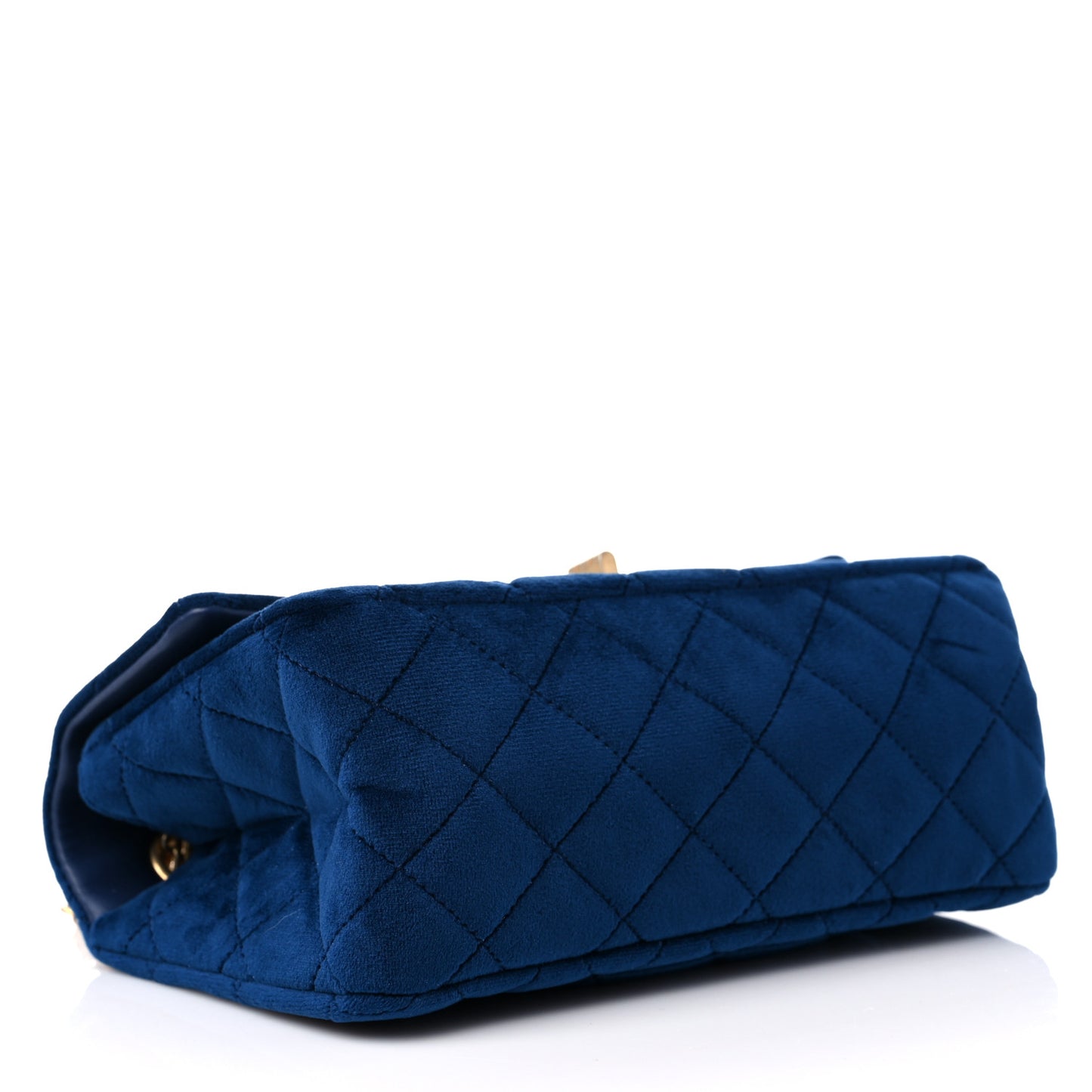 Velvet Quilted Mini 2.55 Reissue Flap Blue