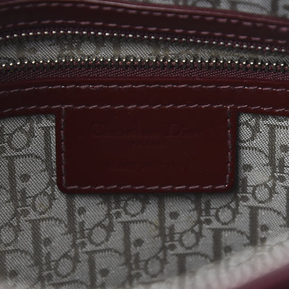 Christian Dior Patent Cannage Large Lady Dior Burgundy 7 of 12