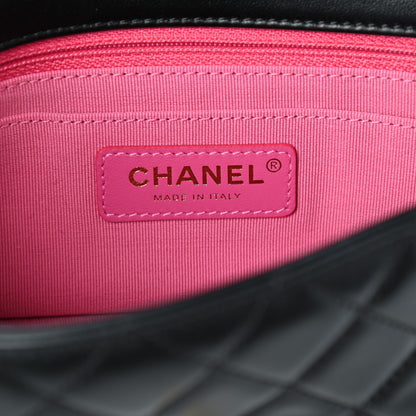 Chanel Lambskin Resin Quilted Mini Rectangular Pearl Samba Flap Black 6 of 10