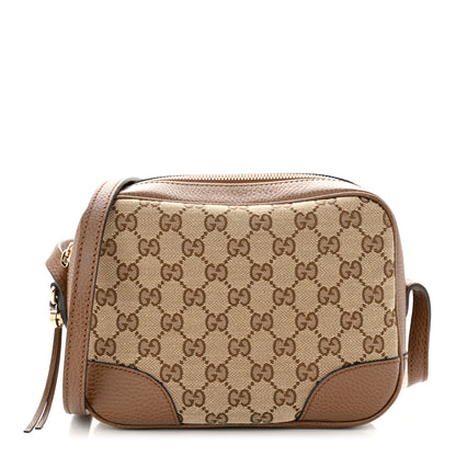 Gucci Monogram Mini Bree Messenger Bag Beige Tabacco 1 of 10