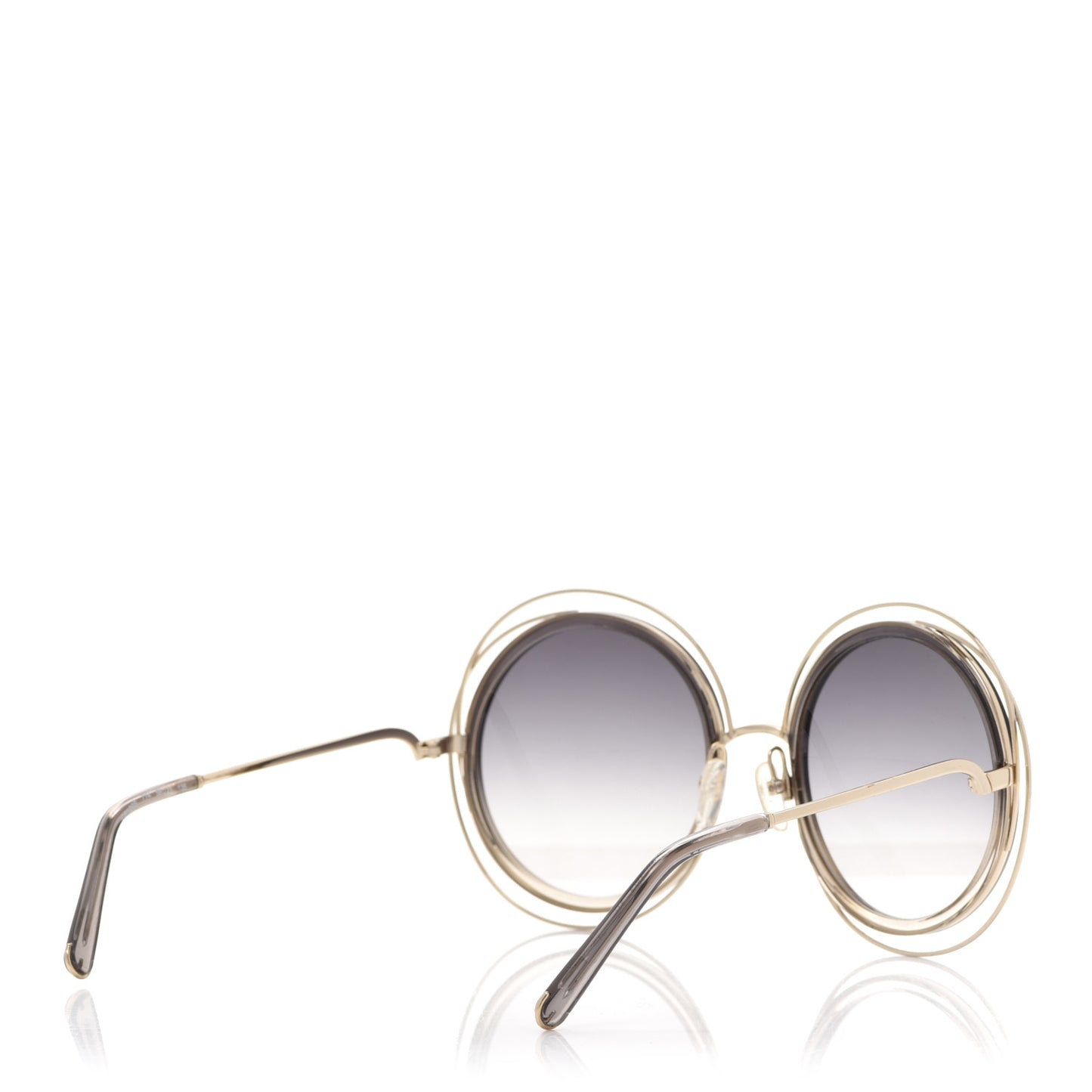 Oversize Round Carlina Oversized Round Sunglasses CE114S Gold Grey Metallic