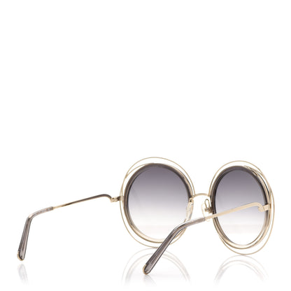 Chloe Oversize Round Carlina Oversized Round Sunglasses CE114S Gold Grey Metallic 4 of 7