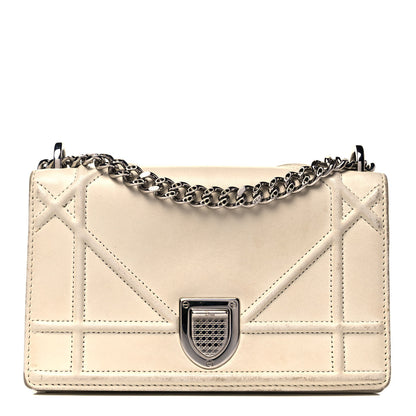 Christian Dior Calfskin Mini Diorama Flap Bag Off White 1 of 9