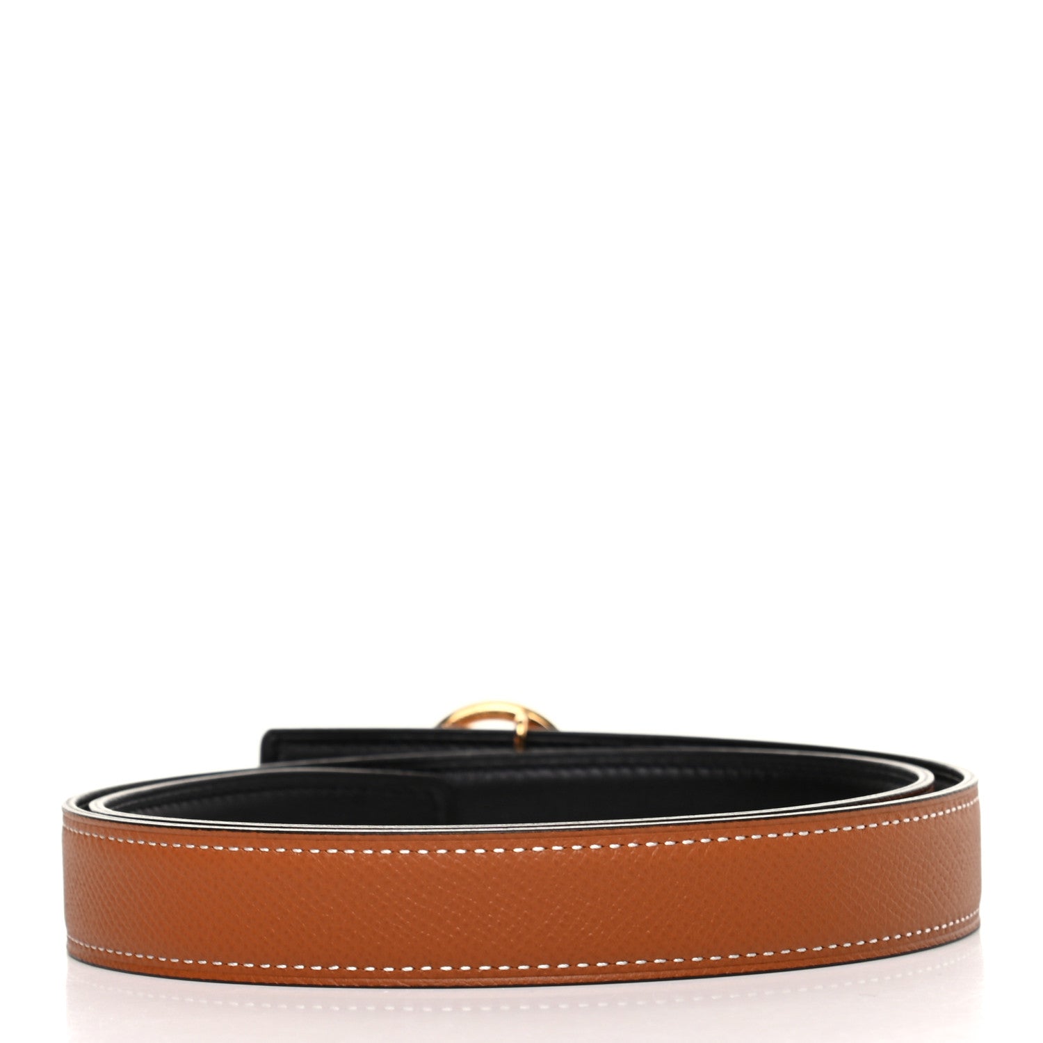 Hermes Swift Epsom 24mm Mini Medor Belt 75 Black Gold 2 of 8