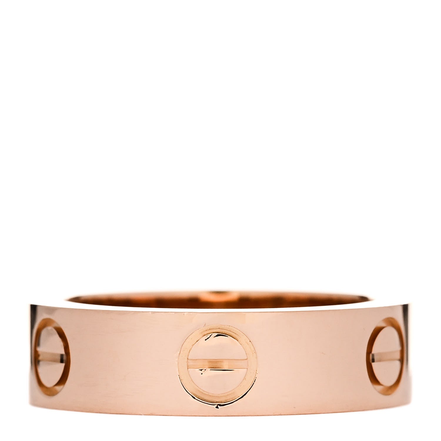 Cartier 18K Pink Gold Pink Sapphire 5.5mm LOVE Ring 53 6.5 2 of 5