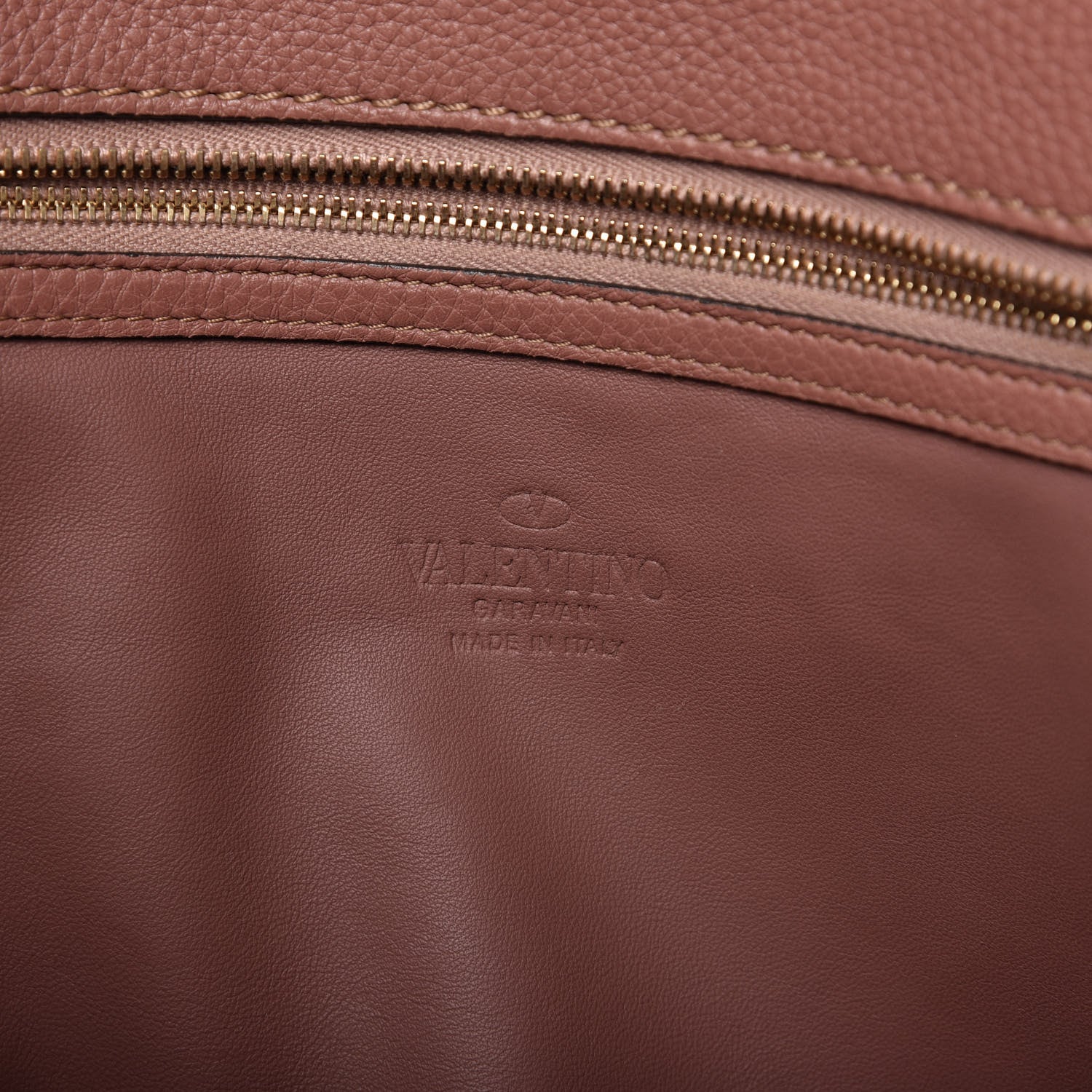Valentino Garavani Grained Calfskin To Be Cool Tote Brownish 8 of 12