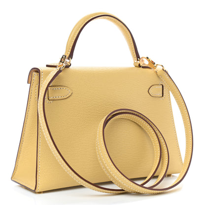 Hermes Chevre Mysore Mini Kelly Sellier 20 Foin 2 of 10