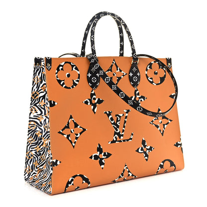 Louis Vuitton Monogram Giant Jungle Onthego GM Ivory 3 of 10