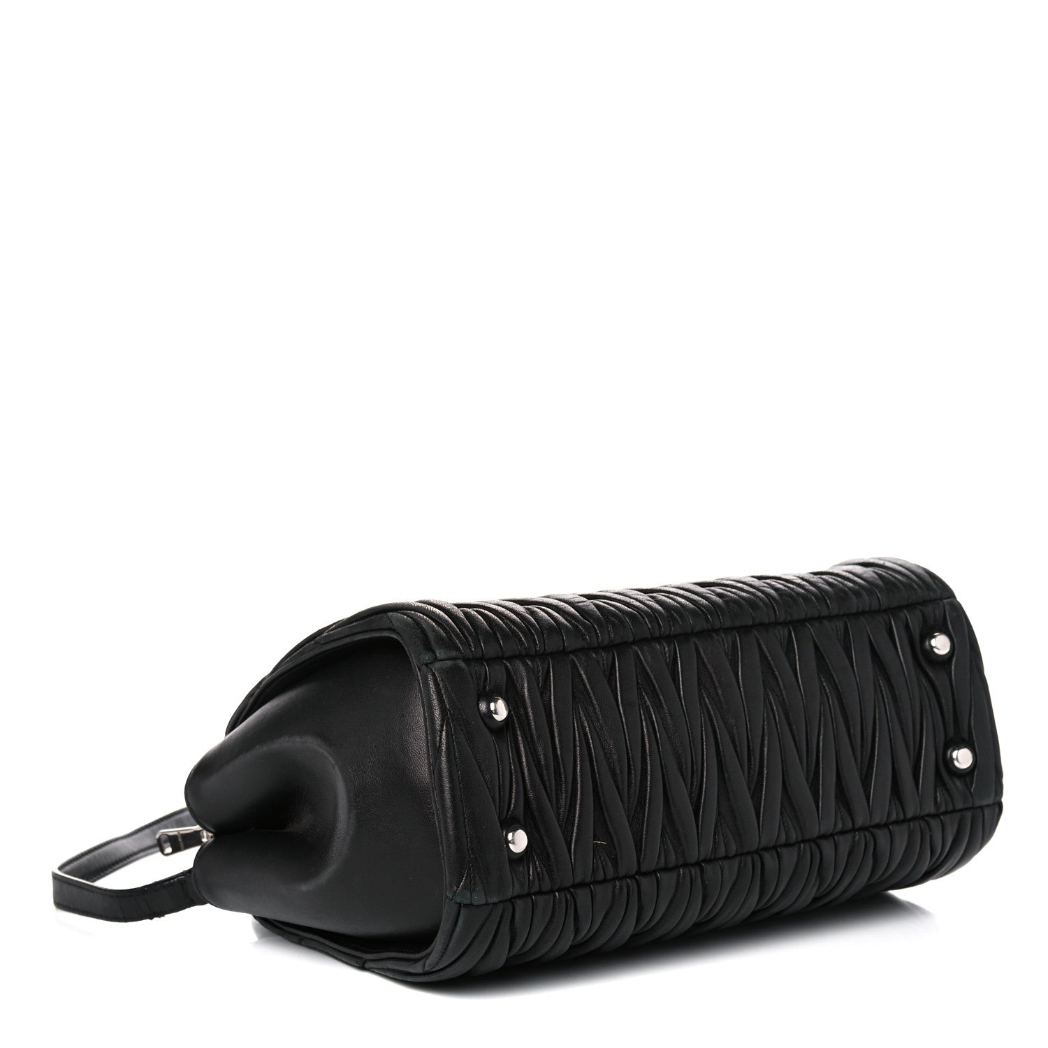 Miu Miu Nappa Matelasse Tote Black 4 of 23