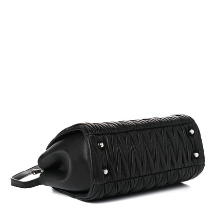 Miu Miu Nappa Matelasse Tote Black 4 of 23