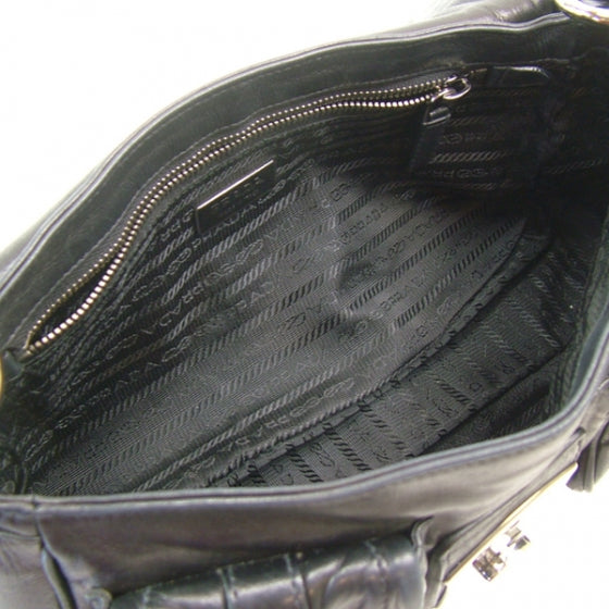 Prada Leather Rocket Antic Lock Black 9 of 12