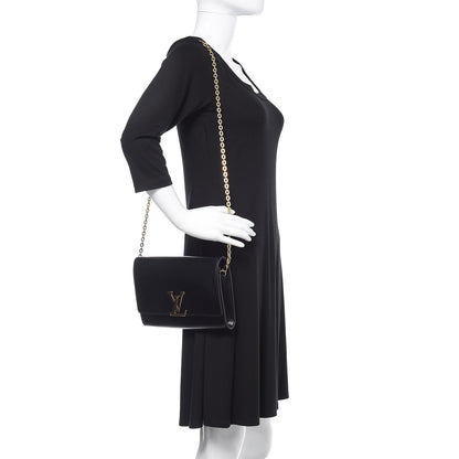 Louis Vuitton Calfskin Chain Louise GM Black 2 of 12