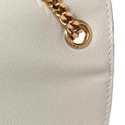 Saint Laurent Grain De Poudre Medium Classic Monogram Kate Satchel Blanc Vintage 11 of 12