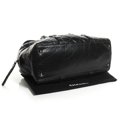 Chanel Distressed Lambskin Lady Braid Flap Tote Black 4 of 8