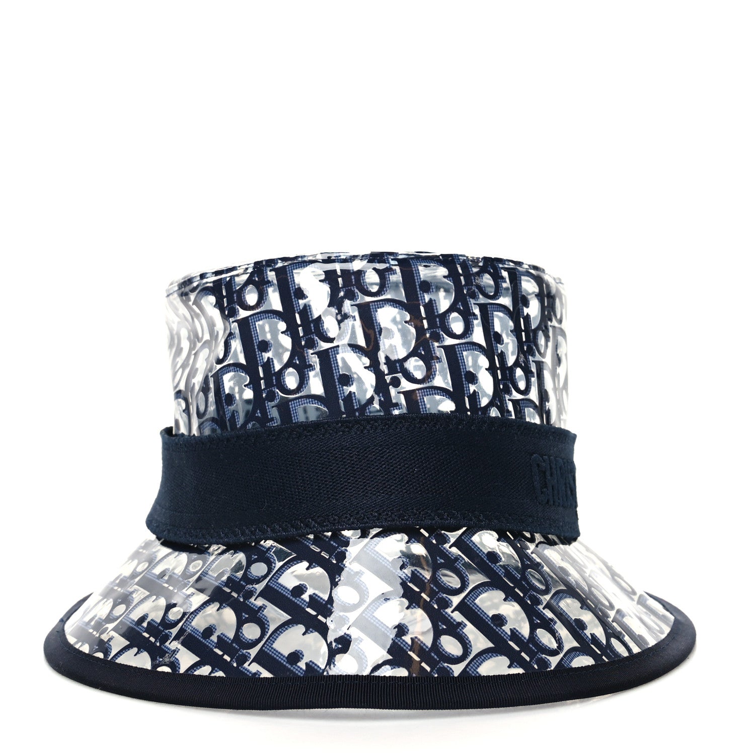 Christian Dior PVC Oblique Bob French Bucket Hat 58 Bleu 3 of 7