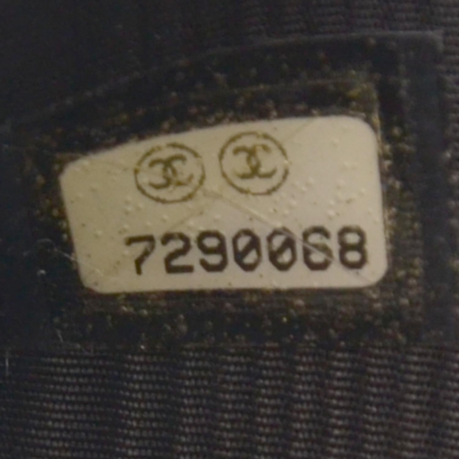 Chanel Leather Chocolate Bar Quilted Wallet Black 8 of 8