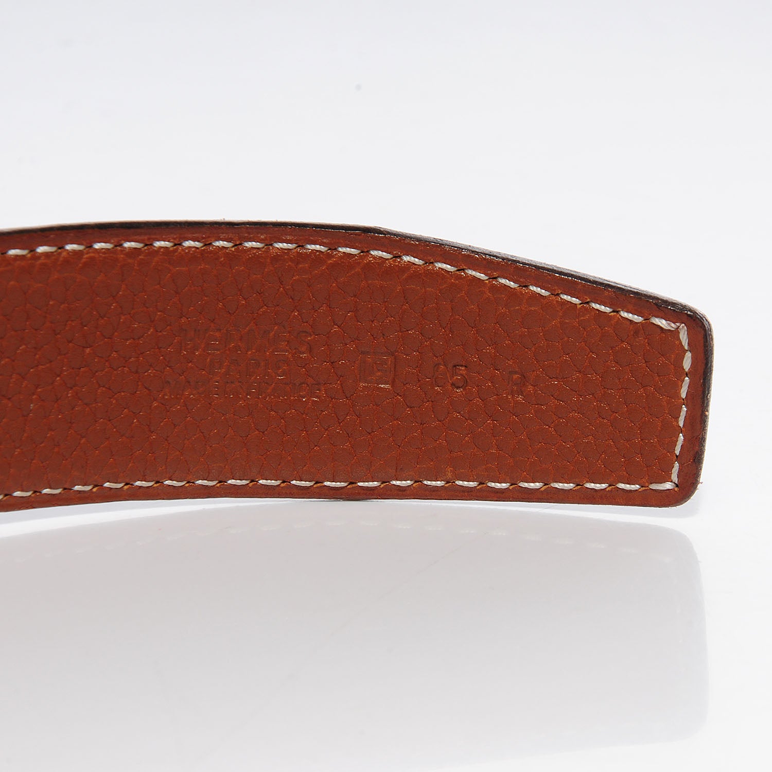 Hermes Box Togo Reversible Constance 32mm H Belt Strap 100 Black Gold 5 of 5